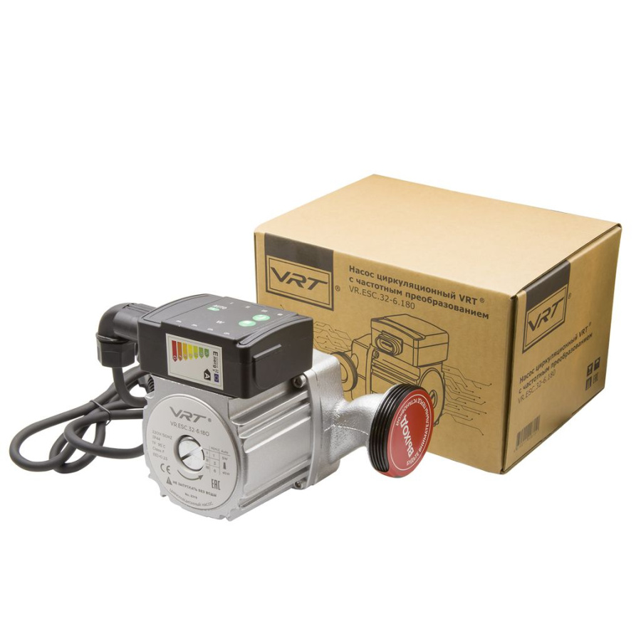 Насос циркуляционный VRT VR.ESC.32-6.180, 5-45Вт, с частотным регулированием, с гайками фото