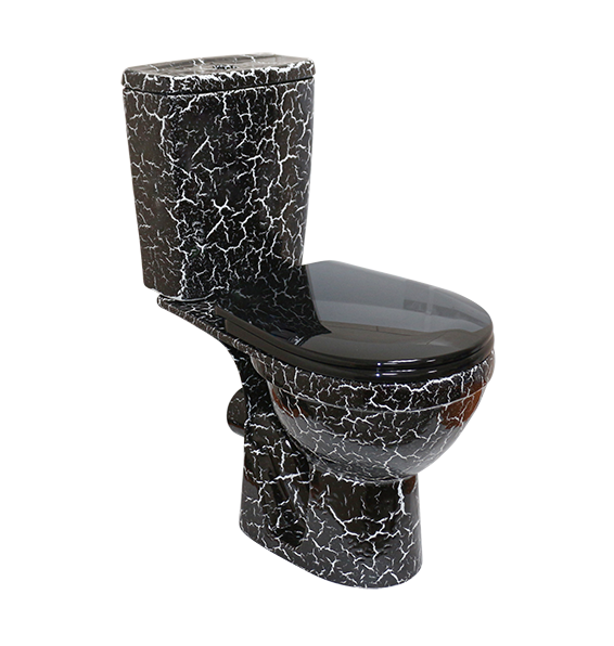 РИО унитаз-компакт (Киров) черный кракелюр фото