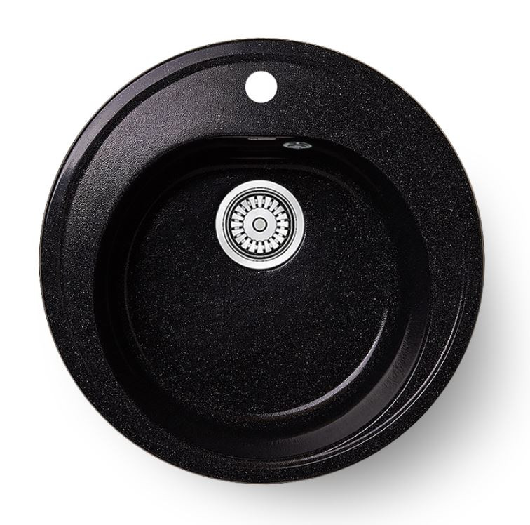 Кухонная мойка AGATA AG7C1 ЧЕРНАЯкварцевая 500*180мм фото
