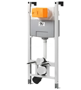 Инсталляция OLI 120 ECO Sanitarblock mechanic + панель слива KARISMA Oliveira белый фото