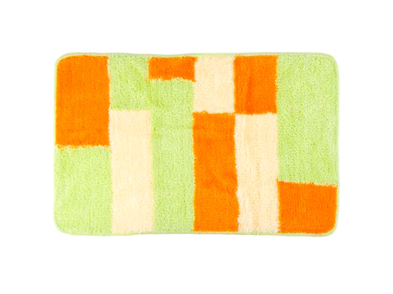 Ковер для ванной  50*80 VETTA акрил "Квадраты" зеленый 462-559 Дизайн GC фото