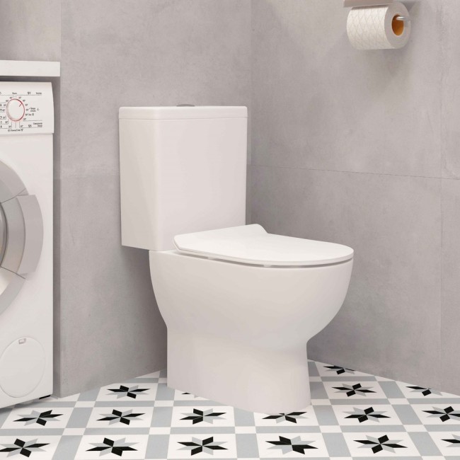 Унитаз-компакт A080 + сиденье тонкое ДП фото