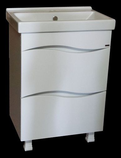 Тумба MDS (А) "Смайл 60/2" с раковиной Fest 60/Фостер 60 фото