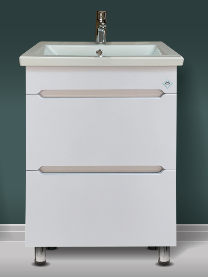 Тумба "УРАН COMO 70" 2 ящика с доводчиком с раковиной  COMO 70 фото