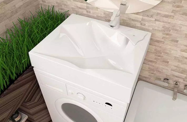 Раковина над стиральной машиной Элиста 600*600 фото