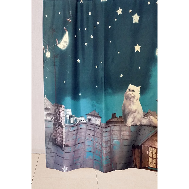 Занавеска Delphinium WS-817 (ночка) 180х180 104141 фото