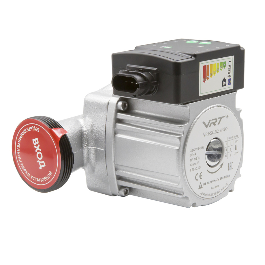 Насос циркуляционный VRT VR.ESC.32-4.180, 5-22Вт, с частотным регулированием, с гайками фото