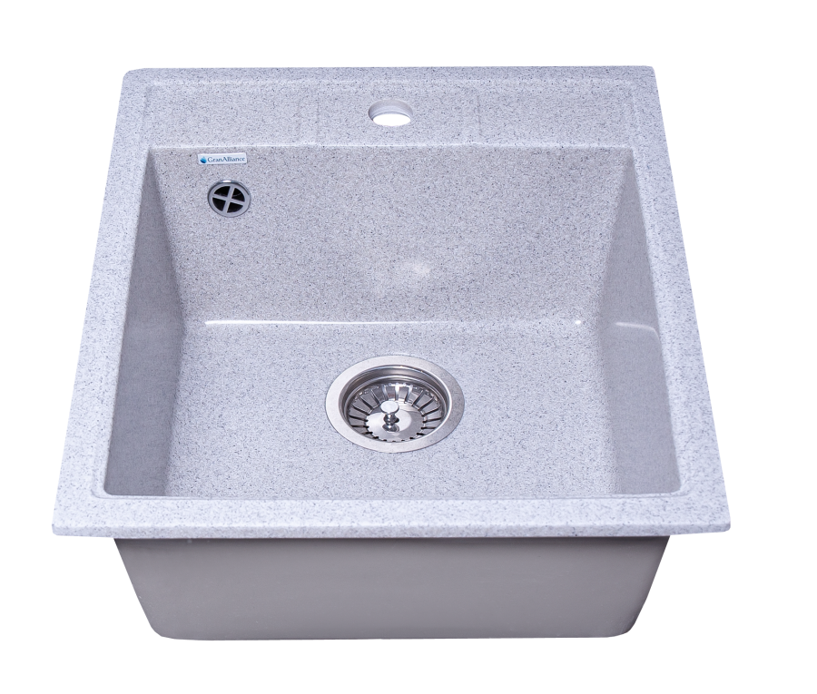 Кухонная мойка GranAlliance G-20, серый  440х497х200 мм (ДхШхВ) фото