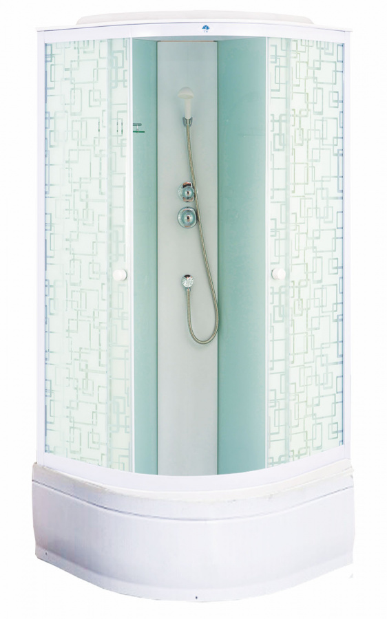 Душевая кабина SW-902 квадраты/белые 90*90*215 в.п. АКЦИЯ!!! ХИТ ПРОДАЖ!!! фото
