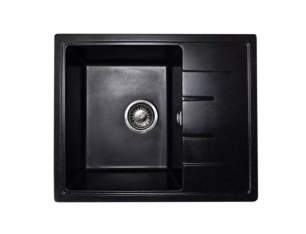 Кухонная мойка GranAlliance G-26, черный 570х460х200 мм (ДхШхВ) фото