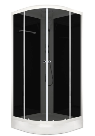 DOMANI-SPA Душевая кабина Delight 99 Slim 90*90*218 Black в.п бел.проз,проф,без элект фото
