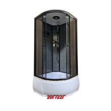 Душевая кабина ДАНА-22Г 100*100*215 (кирпичики ГРАФИТ) в.п. фото