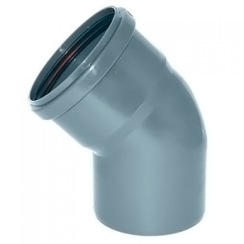 Отвод 110 угол 45 внутр.(Серая) (40) фото