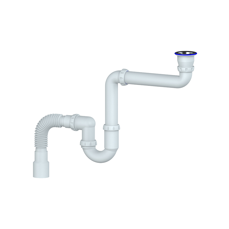 Сифон под стиральную машину Y315 1 1/2" прямоточ. с гофрой 40*40*50 UNICORN фото