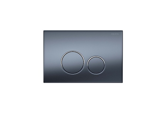 AQUATEK Панель смыва оруж.сталь Матовая ободок хром (клавиши круглые) KDI-0000035 (005С-1) фото