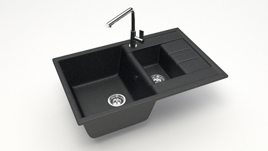 Мойка AGATA 210/Q4 755*500*218мм ЧЕРНЫЙ МАТОВАЯ фото