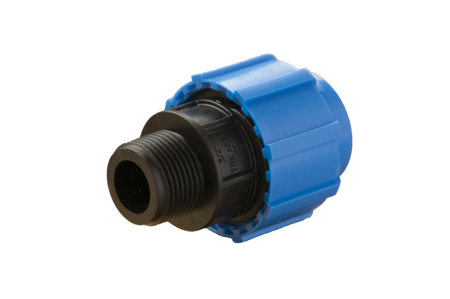 Муфта переход. ПНД с нар.труб.резьбой 32*1/2" фото