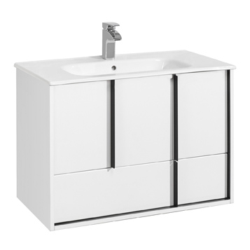 Тумба подвес. "РИВЬЕРА 80" с раковиной VICTORIA-N фото