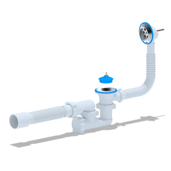 Обвязка для ванны 1 1/2 х 40 с вып. и пер.с гофрой (E255) АНИ (30)