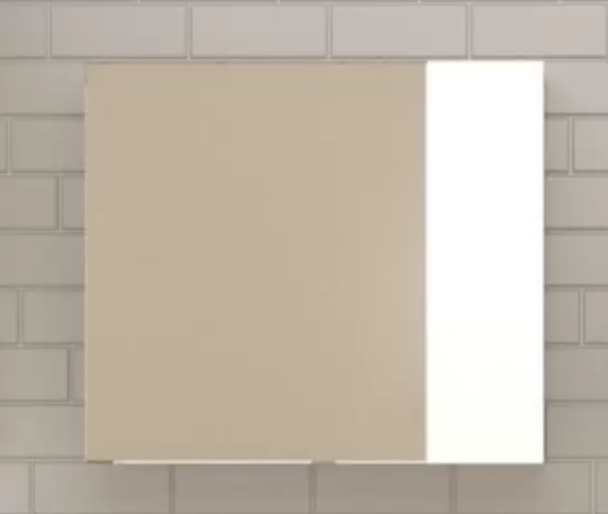 Шкаф зеркальный "БЕРГЕН 70" лофт софт фото