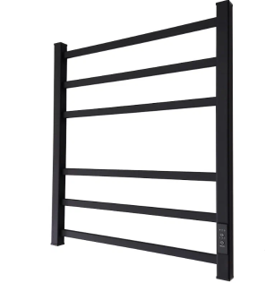 Полотенцусушитель 60*50 В81/10 профиль(СНШ,ЧернRAL9005(мат),Вст.30*10,2гр.вст3*3,Под скр.монт,С тайм фото