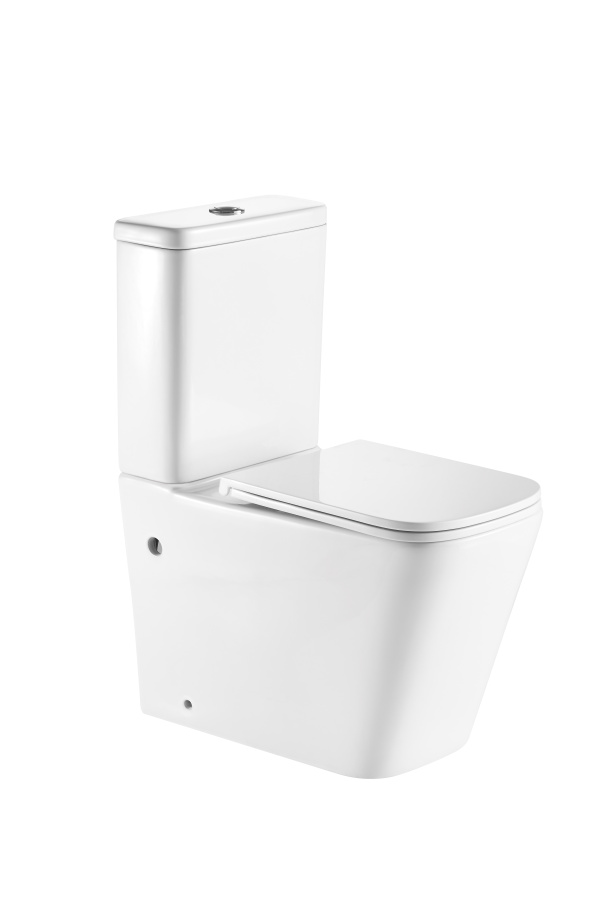 Унитаз компакт A2808 безободковый + сиденье тонкое ДП фото