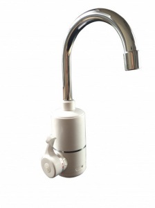 Кран мгновенного нагрева воды КА-008W, цвет белый 3000Вт установка в стену фото