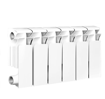 Радиатор алюмин. OASIS 200*100 6 секций (литье) фото