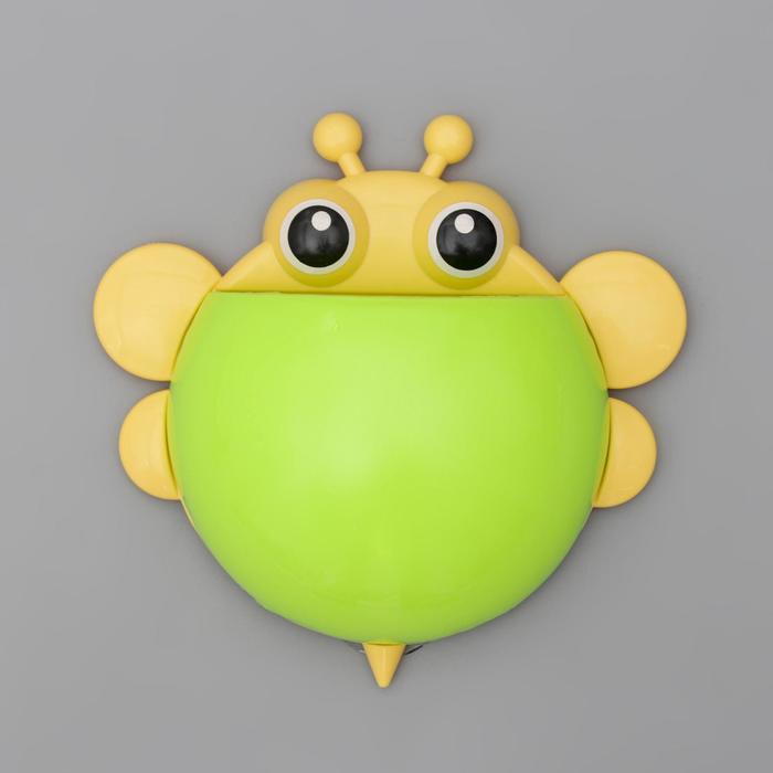 Держатель для зубных щеток на присосках "Шмель", цвета Микс фото