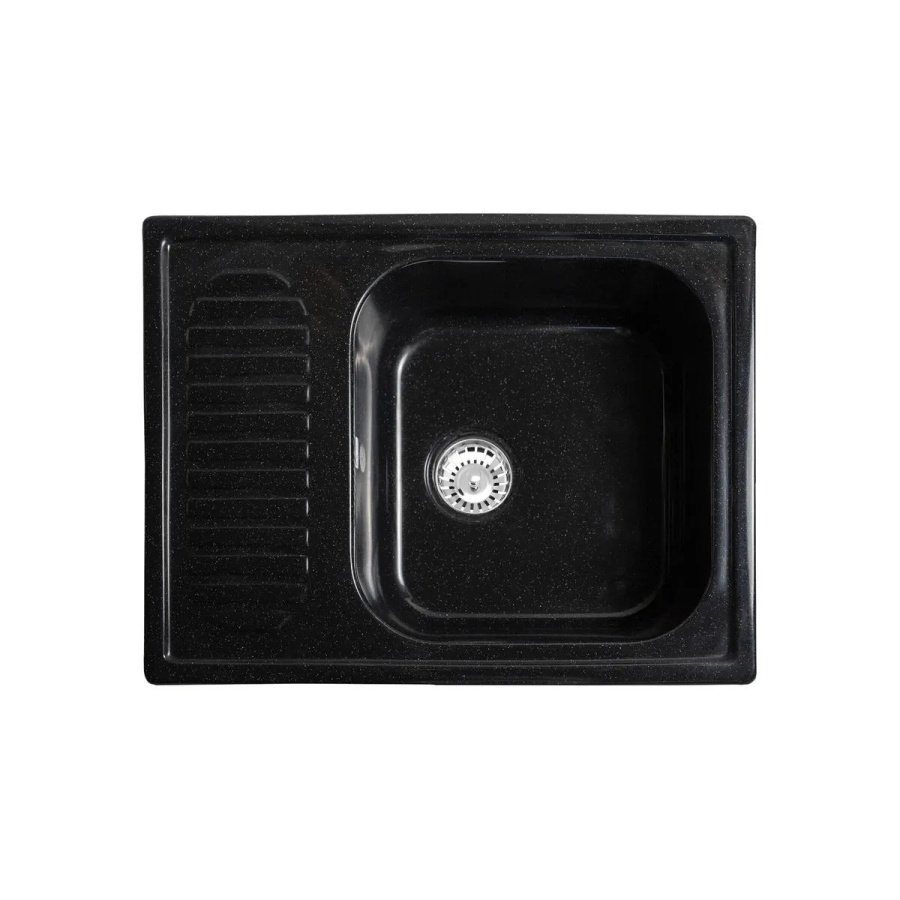Кухонная мойка AGATA AG5C1 ЧЕРНАЯ кварцевая 640*490*190мм фото