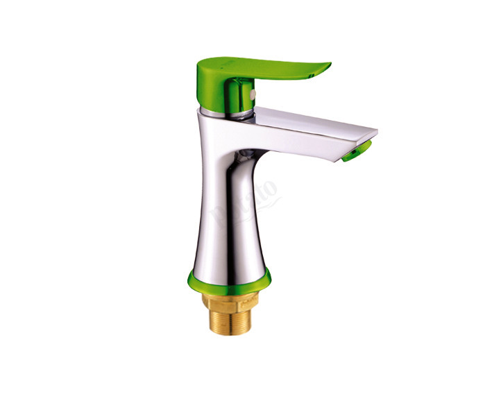Смеситель Р1032-11 д/умывальника зеленый фото