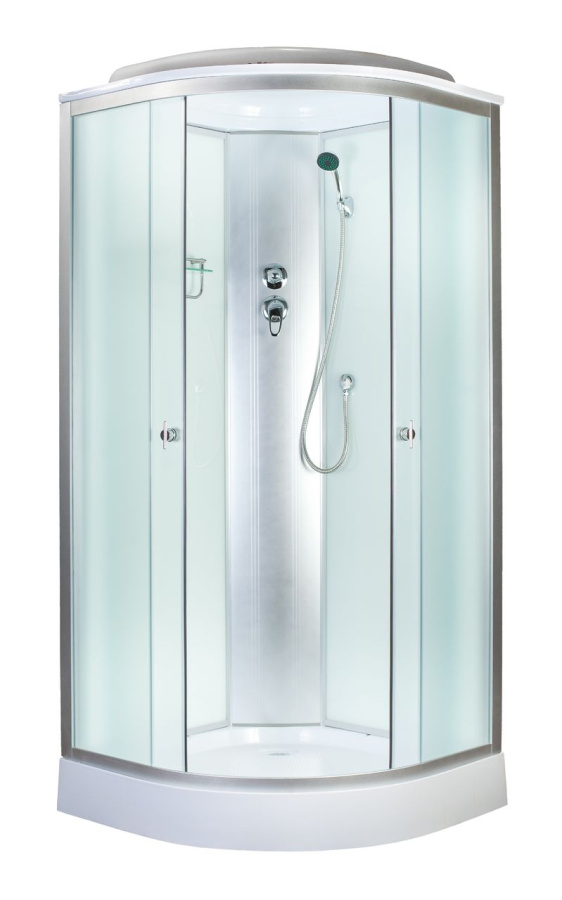 Душевая кабина AQUAPULSE 4122C 90*90*220 низ.п., fabric white фото