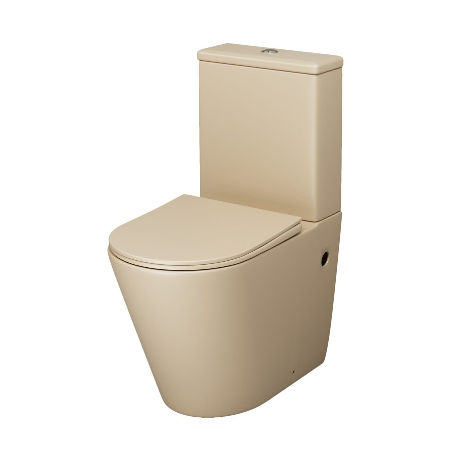Унитаз GR-4480BEMS Color БЕЖЕВЫЙ матовый безободковый фото
