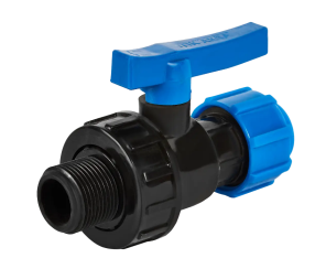 Кран шаровый ПНД 20*3/4 ц/ш (мини) фото