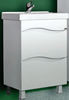 Тумба MDS (А) "Смайл 60/2" с раковиной  COMO 60/Fest 60/Фостер 60 #WF_CITY_VIN# картинка