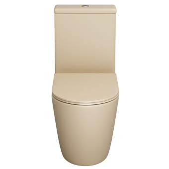 Унитаз GR-4480BEMS Color БЕЖЕВЫЙ матовый безободковый #WF_CITY_VIN# картинка