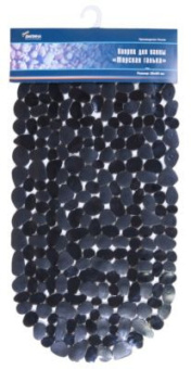 Коврик для ванны (Морская галька) черный #WF_CITY_VIN# картинка