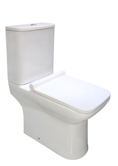 Унитаз-компакт B04 безободковый + сиденье тонкое ДП #WF_CITY_VIN# картинка