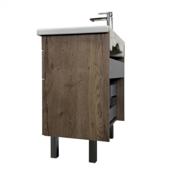 Тумба "Никосия 70Н" дуб темный с раковиной COMO 70 #WF_CITY_VIN# картинка