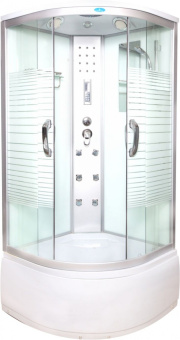 ВМ-8808 Душевая кабина 90*90*215 гл.п. (белая с полосками) #WF_CITY_VIN# картинка