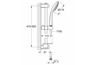 Душевой гарнитур Euphoria Mono 27266001 GROHE #WF_CITY_VIN# картинка