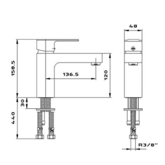 Смеситель д/умыв. Elegant 108578 #WF_CITY_VIN# картинка