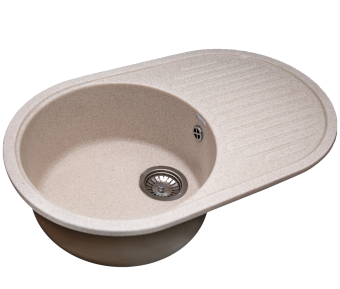 Кухонная мойка GranAlliance G-30, бежевый 717х455х190 мм (ДхШхВ) #WF_CITY_VIN# картинка