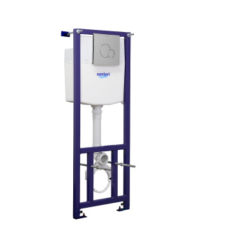 Альфа (SET) унитаз подвесной (сиденье пп,инсталляция,панель хром глянец)) #WF_CITY_VIN# картинка