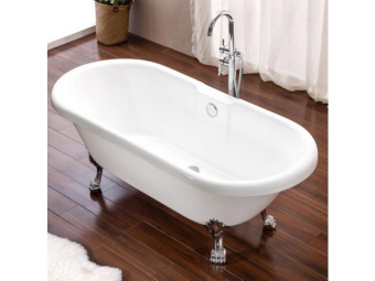 РЕТРО 9009 ванна акрил. (1850*800*800) + ножки золото #WF_CITY_VIN# картинка