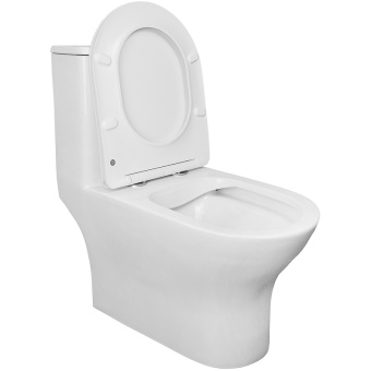 Terni  AZ-8618T унитаз-моноблок безободковый с сиденьем дюропласт микролифт #WF_CITY_VIN# картинка