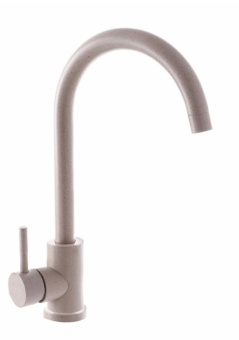 Смеситель АНТЕЙ д/кухни 511512 Булат с высоким изливом бежевый  #WF_CITY_VIN# картинка