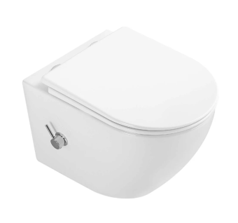 Унитаз подвесной EG100B  безободковый, сиденье тонкое ДП,с биде  #WF_CITY_VIN# картинка