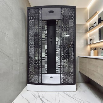 Душевая кабина ДАНА-025 116*80*213 ("ОБОИ") низ.п. #WF_CITY_VIN# картинка