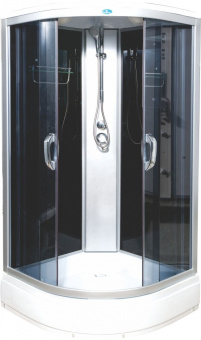 ВМ-8825 Душевая кабина 100*100*215 н.п. (черная, тонир.) #WF_CITY_VIN# картинка